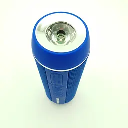 Бездротова акумуляторна колонка Bluetooth акустика з ліхтарем та кріпленням на кермо Hopestar P11 синій - мініатюра 4