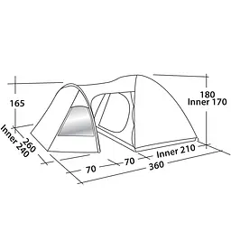 Намет Easy Camp Blazar 400 Rustic Green (120385) - мініатюра 2