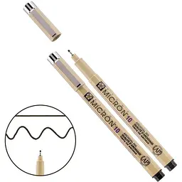 Лінер Pigma Micron (10) 0.6 мм Чорний Sakura