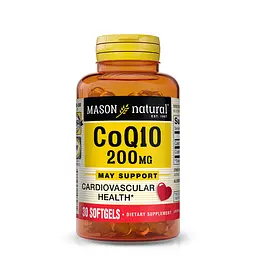 Натуральна добавка Mason Natural Co Q10 200 mg, 30 капсул
