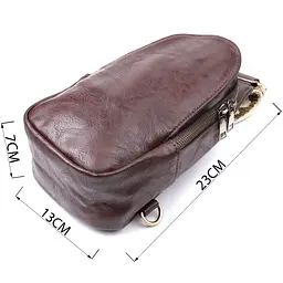 Зручна сумка через плече в модному кольорі з екошкіри Vintage 13х23х7 см sum0026985 - мініатюра 4