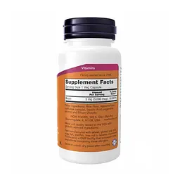 Біотин NOW Foods, Biotin, 5000 мкг, 120 вегетаріанських капсул - мініатюра 2