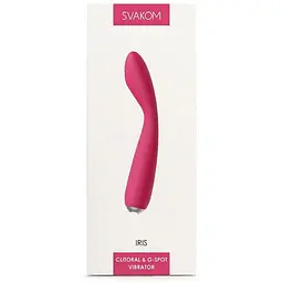 Вібратор для клітора та точки G Svakom Iris Plum Red двостороння стимуляція - мініатюра 9