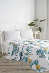 Покривало піке Eponj Home - CustomAnanas beyaz білий вафельне 160x235