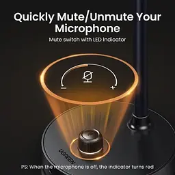 Настільний мікрофон UGREEN CM564 Desktop USB Microphone(UGR-90416), Black (UGR-90416) - мініатюра 6