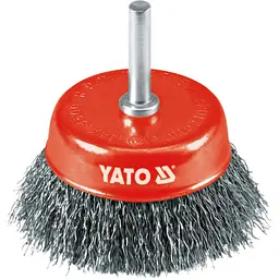 Щітка-крацовка Yato шпиндель 6 мм 4500 об/хв Ø=75 мм (YT-4751)