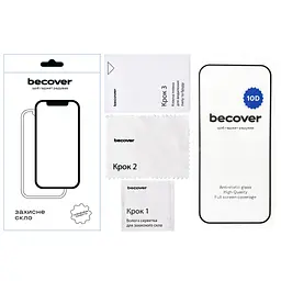 Скло захисне BeCover Google Pixel 9 Pro 10D Black (712326) - мініатюра 3