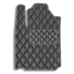Килимок водія для Lexus ES 350 2006-2012 Екошкіра с подпятником 1 шт (Rombus)