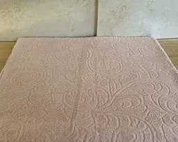 Простирадло махрове жакардове Parisa Home 200х220 щільність 400 г/м2 пудра - мініатюра 4