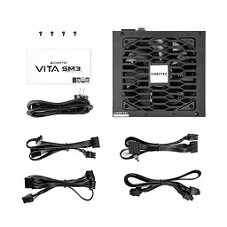Chieftec Блок живлення Vita SM3 (750W), >85%, 80+ Bronze, 120мм, 1xMB 24pin(20+4), 2xCPU 8pin(4+4), 3xMolex, 6xSATA, 4xPCIe 8pin(6+2), 1xP - мініатюра 8