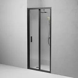 Душові двері AM.PM Gem 90x195 прозоре скло black matt W90UG-090-1F-195BT - мініатюра 2