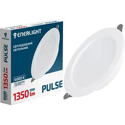 Cвітильник стельовий світлодіодний Enerlight Pulse 15Вт 4000К (PULSE15SMD90N)