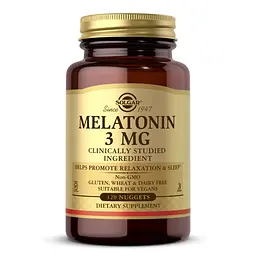 Натуральна добавка Solgar Melatonin 3 mg, 120 таблеток