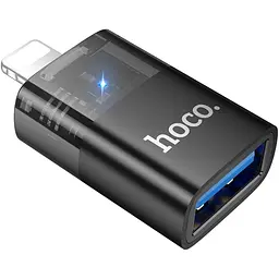 Перехідник Hoco UA36 Lightning Male to USB-A Female OTG Black [140343]