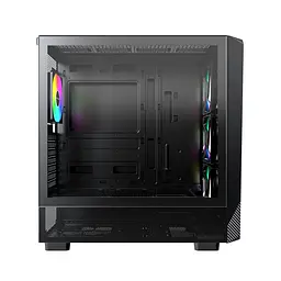 Корпус Montech X5, Black, Mid Tower, без БЖ, для E-ATX / ATX / Micro ATX / Mini ITX, 1xType-C / 1xUSB 3.0 / 2xUSB 2.0, макс. CPU - 165 мм / GPU - 410 мм, 3x140 мм ARGB / 1x140 мм ARGB, бічна панель із загартованого скла - мініатюра 2