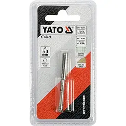 Свердло по гресу і кераміці YATO, Ø= 5 мм при сухому і мокрому режимах (YT-60421) - мініатюра 3