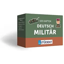 Настільна гра English Student Картки для вивчення німецької мови English Student Militar (укр.) (591226006)
