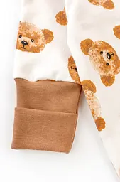 Комбінезон для немовлят на блискавці з начосом Cute Bears - мініатюра 4