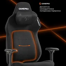 Геймерське крісло GamePro GC925B Fabric Black [148908] - мініатюра 12