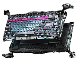 Клавіатура GravaStar Mercury V75 Pro 80keys Magnetic Jade Gaming 8K USB-A RGB Cyberpunk (GSV75PRO_U_RM_EGRY) - мініатюра 5