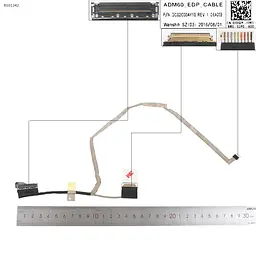Шлейф матриці для Dell Latitude E5270, (DC02C00AY10, 0JDGJY, ADM60, 30pin eDP, non touch)