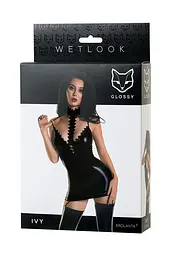 Сукня Glossy Wetlook Ivy M (чорний) - мініатюра 10