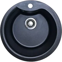 Кухонна мийка Adamant Wave Ø485x210 чорний 85223, Чорний
