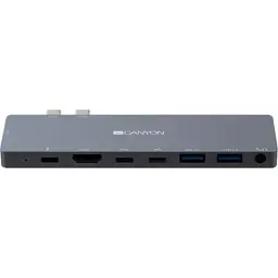 Порт-реплікатор Canyon Docking Station with 8 ports, 1*Type C PD100W+2*Type C (CNS-TDS08DG) - мініатюра 2
