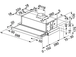 Витяжка Franke Flexa FTC 632L GR/XS (315.0547.796) - мініатюра 2