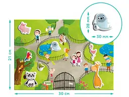 Розвиваюча магнітна гра Зоопарк, DoDo - мініатюра 3