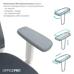 Офісне крісло OfficePro Balance OC550-W-DG-OR (OC550-W-DG-OR) - мініатюра 13