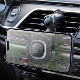 Автотримач Hoco HW30 магнітний з бездротовою зарядкою 15W чорний сірий - мініатюра 8