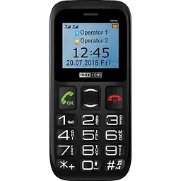 Телефон кнопковий Maxcom Comfort MM426 чорний
