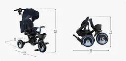 Триколісний велосипед MoMi Ivi Navy Blue (ROTR00014) - мініатюра 9
