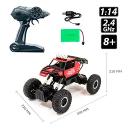 Автомобіль OFF-ROAD CRAWLER з р/к - WHERE THE TRAIL ENDS (червоний, акум. 7.2V, метал. корпус, 1:14) Sulong Toys SL-121RHMR - мініатюра 11
