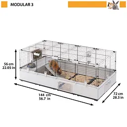 Клітка Ferplast Modular 3 для кроликів та морських свинок