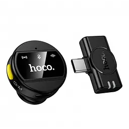 Мікрофон петличний бездротовий Hoco L21 2.4G, Type-C, ENC, акумулятор 80 мАг, 10–15 м - мініатюра 3