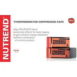 Жироспалювач Nutrend Thermobooster Compressed 60 капсул - мініатюра 3