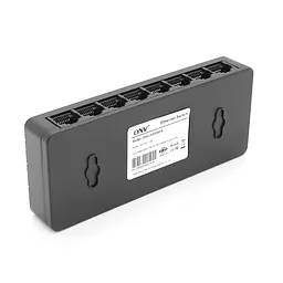 8ми портовий Gigabit Ethernet комутатор ONV-H3008ES в чорному корпусі, 8*1000Мб портів, 12В 1Ач, 132×55×23.9мм - мініатюра 2