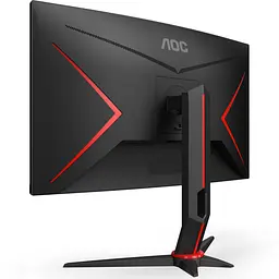 Монітор TFT 27" AOC C27G2Z3/BK, VA, 280Гц, 0,5ms, вигнутий, HDMIx2, DP, HAS, чорний з червоним (C27G2Z3/BK) - мініатюра 3