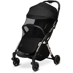 Прогулянкова коляска Lionelo Julie One Black Gold, чорна (LO-JULIE ONE BLACK GOLD) - мініатюра 4
