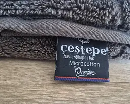 Набір турецьких махрових рушників Cestepe MicroCotton Premium 3 штуки 70x140 Eva 2 щільність 600 г/м2 - мініатюра 9