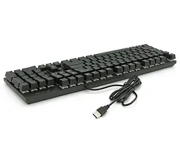 Клавиатура механическая игровая с подсветкой iMICE Model GK-600 USB Wired Type-C, Eng/Укр/Рус, Black - мініатюра 4