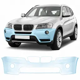 Антигравійна захисна бронеплівка за лекалами для BMW X3 F25 2010-2017 - передній бампер