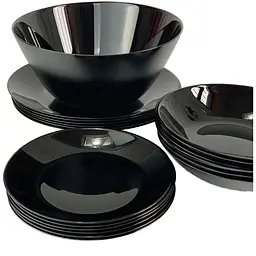 Столовий сервіз Arcopal Zelie Black, 19 шт., чорний (Q8506) - мініатюра 3