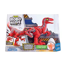 Інтерактивна іграшка Robo Alive Велоцираптор, червоний (25289R) - мініатюра 4