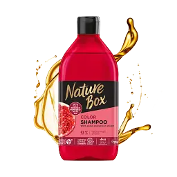 Шампунь Nature Box для фарбованого волосся з гранатовою олією холодного віджиму 385 мл - мініатюра 2