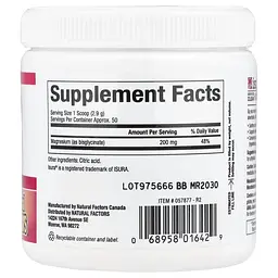 Магній бісгліцинат Natural Factors Magnesium Bisglycinate 200 mg, 145 грам - мініатюра 2