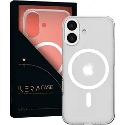 Чохол iLera GlassCase + Camera Button with MagSafe для Apple iPhone 17 Frosted (ILGlCFrCb17) [150405] - мініатюра 2