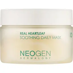 Маски-педи для обличчя Neogen Dermalogy Real Heartleaf Soothing Daily Mask зволожувальні заспокійливі 40 шт. 180 мл
